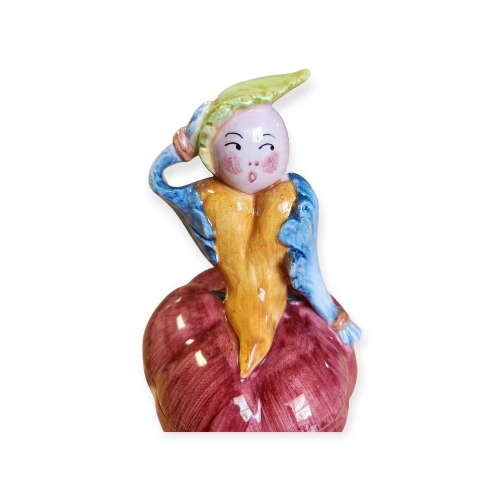 MINT Vintage Horchow Tomato Veggie Fairy Ceramic Dish Neiman Marcus Italy